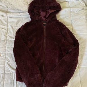 fuzzy zip up